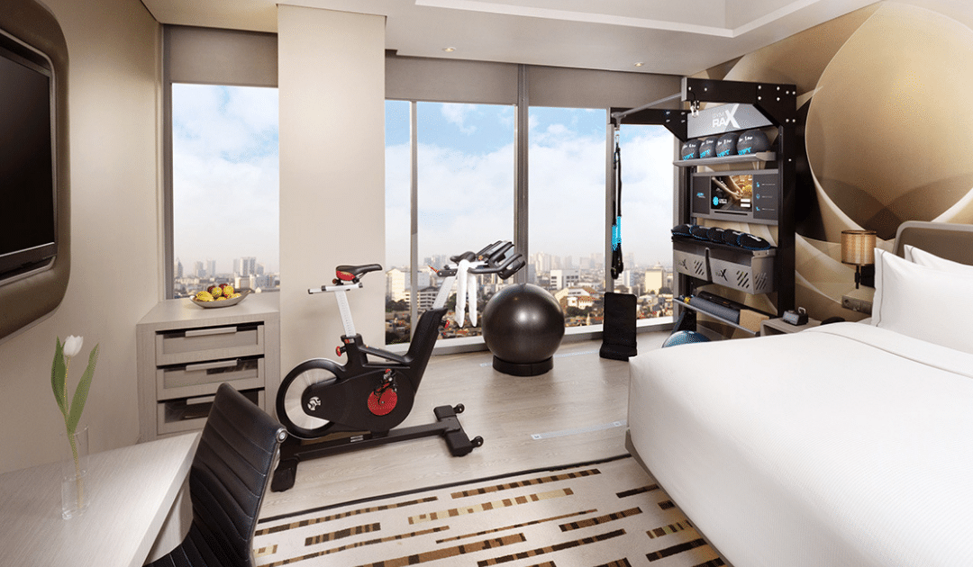 Hotel Gym In Room Fitness Suite Hilton Fitness Design Group