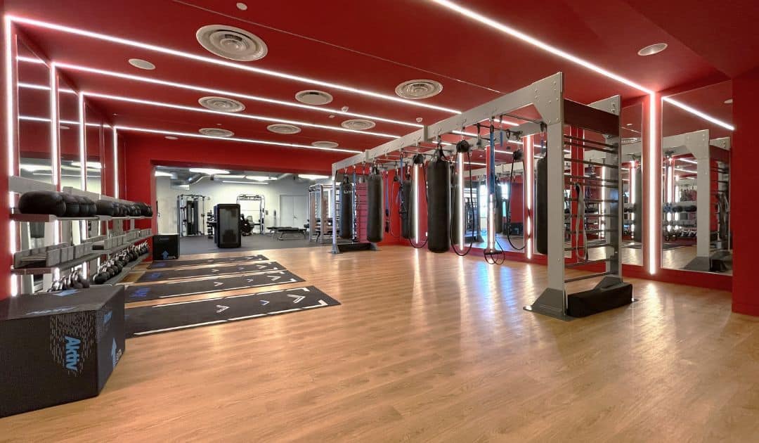 Corporate gym designed by fitnessdesigngroup. 