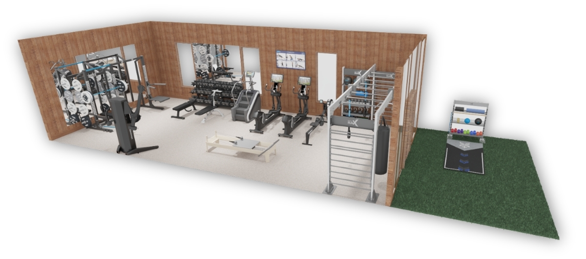 home gym ideas and floorplan design